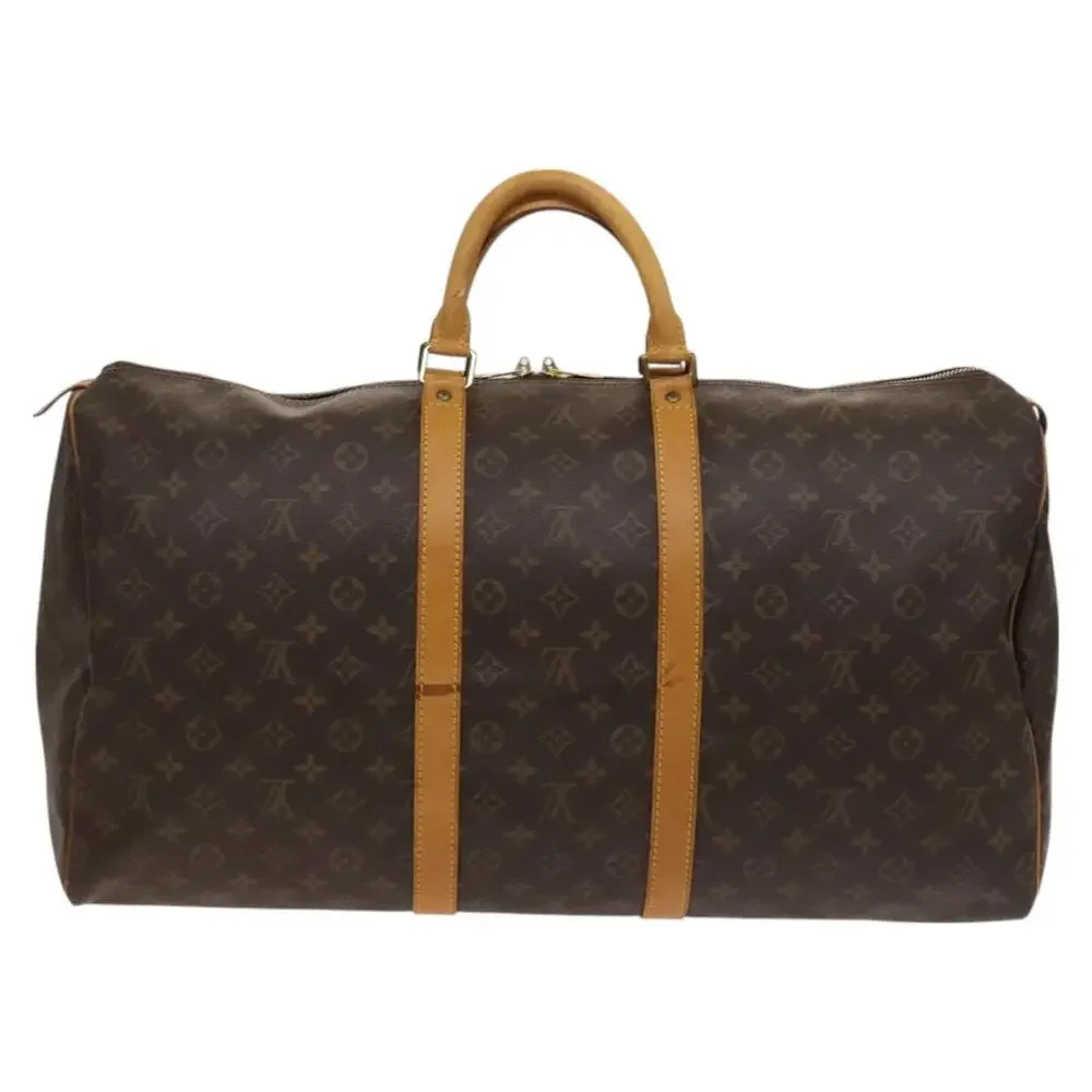 LOUIS VUITTON Monogram Keepall 55 Boston Bag M41424